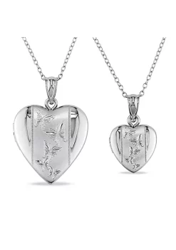 Best reviews of 💯 Heart Locket Pendant with Chain Set in Sterling Silver by Belk & Co. 🎉 -DealsBelk & Co. Store Belk 28369