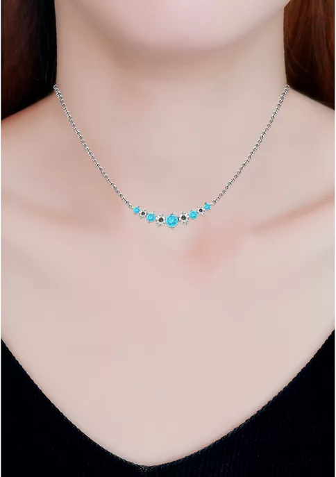 Deals 😍 1 ct. t.w. Blue Topaz and Diamond Necklace, Sterling Silver by Belk & Co. 🔔 4 Deals 😍 1 ct. t.w. Blue Topaz and Diamond Necklace, Sterling Silver by Belk & Co. 🔔 - Image 4