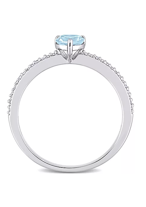 Wholesale ๐ 3/5 ct. t.g.w. Sky Blue Topaz and 1/10 ct. t.w. Diamond Promise Ring in 10K White Gold by Belk & Co. ๐ 5 Wholesale ๐ 3/5 ct. t.g.w. Sky Blue Topaz and 1/10 ct. t.w. Diamond Promise Ring in 10K White Gold by Belk & Co. ๐ - Image 5