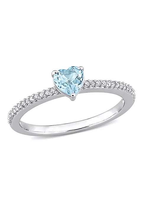 Wholesale ๐ 3/5 ct. t.g.w. Sky Blue Topaz and 1/10 ct. t.w. Diamond Promise Ring in 10K White Gold by Belk & Co. ๐ 6 Wholesale ๐ 3/5 ct. t.g.w. Sky Blue Topaz and 1/10 ct. t.w. Diamond Promise Ring in 10K White Gold by Belk & Co. ๐ - Image 6