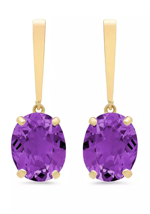 Top 10 โ 5 ct. t.w. Amethyst Drop Earrings by Belk & Co. ๐ 1 Top 10 โ 5 ct. t.w. Amethyst Drop Earrings by Belk & Co. ๐