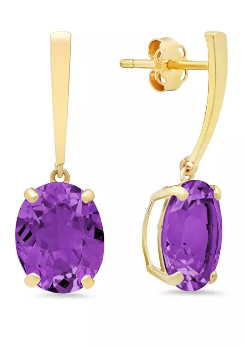 Top 10 โ 5 ct. t.w. Amethyst Drop Earrings by Belk & Co. ๐ 2 Top 10 โ 5 ct. t.w. Amethyst Drop Earrings by Belk & Co. ๐ - Image 2