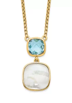 Deals โญ 1.95 ct. t.w. Swiss Blue Topaz and ๐ฉ Mother of Pearl with 2-Inch Extension in Gold-Plated Sterling Silver by Belk & Co. ๐ 5 Deals โญ 1.95 ct. t.w. Swiss Blue Topaz and ๐ฉ Mother of Pearl with 2-Inch Extension in Gold-Plated Sterling Silver by Belk & Co. ๐ -DealsBelk & Co. Store Belk 28448