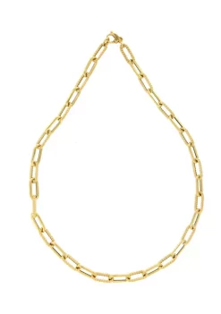 Top 10 🎉 10K Yellow Gold Twist Paperclip Chain Necklace by Belk & Co. ⭐