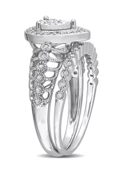 Top 10 ๐ 1/3 CT TW Teardrop Diamond Halo Bridal Ring Set in Sterling Silver by Belk & Co. ๐ 8 Top 10 ๐ 1/3 CT TW Teardrop Diamond Halo Bridal Ring Set in Sterling Silver by Belk & Co. ๐ -DealsBelk & Co. Store Belk 28504
