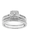 Hot Sale ❤️ My Forever 1/3 ct. t.w. Diamond Bridal Ring Set in Sterling Silver by Belk & Co. 🥰