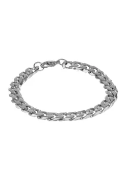 Best Sale โจ Stainless Steel 10 Millimeter Cuban Chain Bracelet, 9 Inch by Belk & Co. ๐ฅฐ
