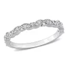 Coupon 😉 1/10 ct. t.w. Diamond Semi-Eternity Ring in 10K White Gold by Belk & Co. 💯