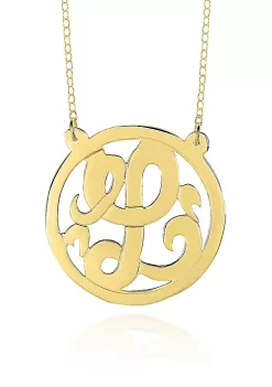 Top 10 😍 14k Yellow Gold L Monogram Necklace by Belk & Co. ✨