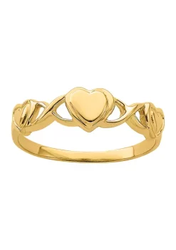 New 🤩 14K Yellow Gold Triple Heart Band Ring by Belk & Co. ✨ -DealsBelk & Co. Store Belk 28601