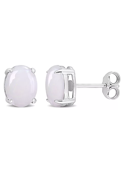 Cheap ๐ 2 CT TGW Oval Opal Earrings in Sterling Silver by Belk & Co. ๐ 5 Cheap ๐ 2 CT TGW Oval Opal Earrings in Sterling Silver by Belk & Co. ๐ - Image 5