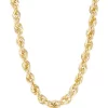 Top 10 ⭐ Hollow Glitter Chain Necklace in 10K Yellow Gold by Belk & Co. ✨