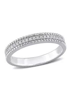 Flash Sale ๐ฅ 1/10 CT TW Diamond Eternity Ring in Sterling Silver by Belk & Co. โ