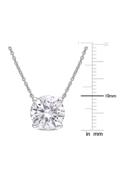 Discount 🔔 4 ct. t.w. Created Moissanite Solitaire Pendant with Chain in 10K White Gold by Belk & Co. ⭐ -DealsBelk & Co. Store Belk 28683