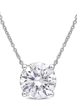 Discount 🔔 4 ct. t.w. Created Moissanite Solitaire Pendant with Chain in 10K White Gold by Belk & Co. ⭐ -DealsBelk & Co. Store Belk 28685