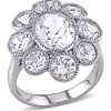 Cheapest 😉 8.6 ct. t.w. Created White Sapphire Floral Ring in 10K White Gold by Belk & Co. ❤️
