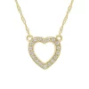 Top 10 😉 1/10 ct. t.w. Diamond Heart Necklace in 14K Yellow Gold by Belk & Co. 👍