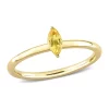 Best reviews of ✔️ 1/3 CT TGW Marquise Yellow Sapphire Solitaire Stackable Ring in 10k Yellow Gold by Belk & Co. ✔️