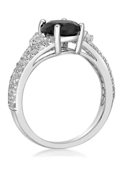 Best reviews of 🥰 1.9 ct. t.w. Black Onyx and 5/8 ct. t.w. White Topaz Ring in Sterling Silver by Belk & Co. 😀 -DealsBelk & Co. Store Belk 28740