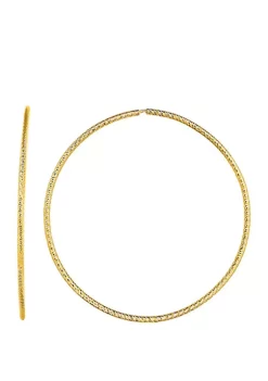 Cheap 🎉 Diamond Cut Hoop Earrings by Belk & Co. 🌟