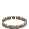 Hot Sale 🥰 Stainless Steel Lock Extender Bracelet with Gold and Black Ion Plating by Belk & Co. 🔥
