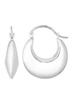 Discount ⌛ Sterling Silver Hoop Earring by Belk & Co. 👏