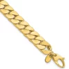 Discount 👍 14K Yellow Gold 8.5mm Polished Flat Beveled Curb Men's Bracelet by Belk & Co. 🌟