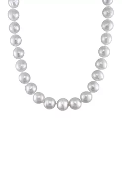 Best Sale 🧨 10-12 Millimeter Cultured South Sea Pearl Strand Necklace with 14K Yellow Gold by Belk & Co. 🛒