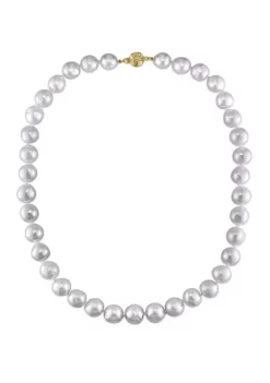 Best Sale 🧨 10-12 Millimeter Cultured South Sea Pearl Strand Necklace with 14K Yellow Gold by Belk & Co. 🛒 -DealsBelk & Co. Store Belk 28802