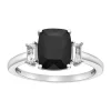 Promo 💯 1 3/4 ct. t.w. Black Onyx and 1/3 ct. t.w. White Topaz Ring in Sterling Silver by Belk & Co. 🎁