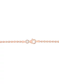 Cheap 😀 Oval Ball Chain Necklace in 18k Rose Gold Plated Sterling Silver, 18" by Belk & Co. 🌟 -DealsBelk & Co. Store Belk 28867