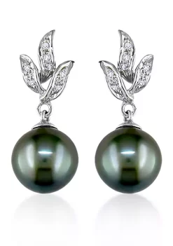 Best reviews of 🌟 10k White Gold Black Tahitian Pearl and Diamond Earrings by Belk & Co. ✔️ -DealsBelk & Co. Store Belk 28908