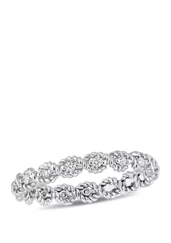 Brand new ✔️ 1/6 ct. t.w. Diamond Infinity Eternity Ring in 10K White Gold by Belk & Co. 😀 -DealsBelk & Co. Store Belk 28913