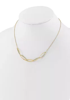 Coupon 🎉 14K Yellow Gold Polished Fancy Link 16.5 Inch with 1 Inch Extension Necklace by Belk & Co. 🔔 -DealsBelk & Co. Store Belk 28921