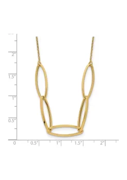 Coupon 🎉 14K Yellow Gold Polished Fancy Link 16.5 Inch with 1 Inch Extension Necklace by Belk & Co. 🔔 -DealsBelk & Co. Store Belk 28922