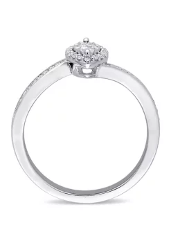Best reviews of 😉 1/4 ct. t.w. Diamond Halo Twist Engagement Ring in Sterling Silver by Belk & Co. 🔥 -DealsBelk & Co. Store Belk 28926
