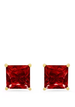Buy 🎁 3 ct. t.w. Garnet Stud Earrings by Belk & Co. 👍