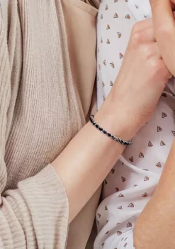 Budget 🧨 9.30 ct. t.g.w. Oval-Cut Black Sapphire Bangle in Sterling Silver by Belk & Co. 🤩 -DealsBelk & Co. Store Belk 28950