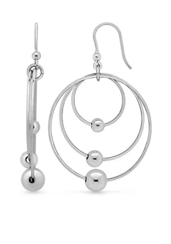 Best Pirce 🎁 Sterling Silver Gypsy Hoop Earrings by Belk & Co. ✔️