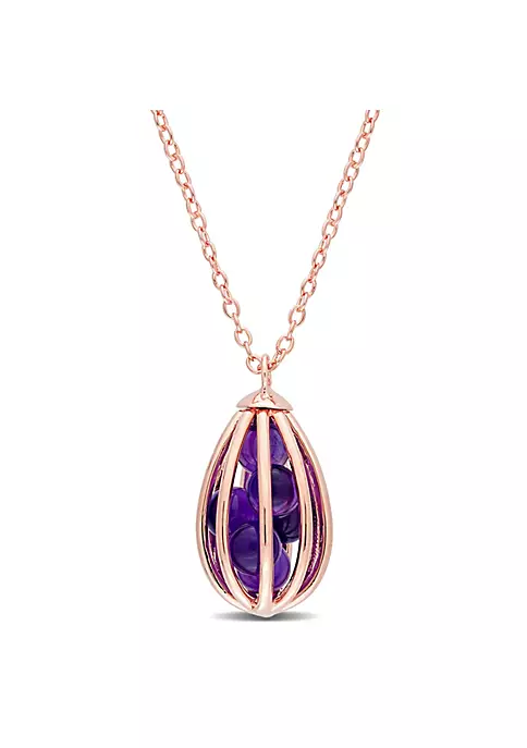 Best Sale ๐ 2.7 ct. t.g.w. Amethyst Cage Pendant with Chain in Rose Plated Sterling Silver by Belk & Co. ๐งจ 1 Best Sale ๐ 2.7 ct. t.g.w. Amethyst Cage Pendant with Chain in Rose Plated Sterling Silver by Belk & Co. ๐งจ