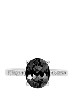 Best reviews of 💯 2.2 ct. t.w. Onyx and 0.042 ct. t.w. Diamond Ring in Sterling Silver by Belk & Co. ⭐