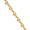 Wholesale 🌟 14K Yellow Gold Satin Diamond Cut Heart with Arrow 7 Inch Bracelet by Belk & Co. 😀