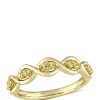Best Pirce ✔️ 1/4 ct. t.w. Yellow Sapphire Stackable Infinity Anniversary Ring in 14K Yellow Gold by Belk & Co. 🔔
