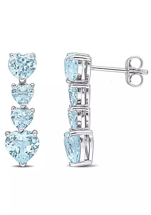 Top 10 ๐ 4.22 ct. t.g.w. Sky Blue Topaz Earrings in 10K White Gold by Belk & Co. ๐งจ 5 Top 10 ๐ 4.22 ct. t.g.w. Sky Blue Topaz Earrings in 10K White Gold by Belk & Co. ๐งจ - Image 5