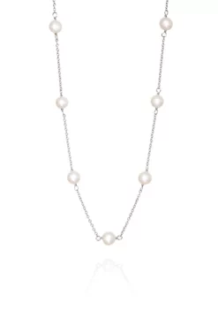 Best deal ⭐ Freshwater Pearl Necklace in Sterling Silver by Belk & Co. 😍 -DealsBelk & Co. Store Belk 2906