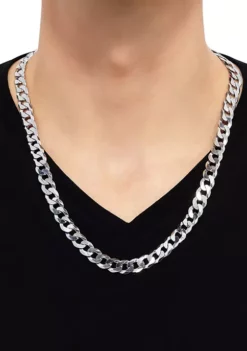 Budget 💯 24 Inch Flat Wire Curb Chain Necklace in Sterling Silver by Belk & Co. 😍 -DealsBelk & Co. Store Belk 2909