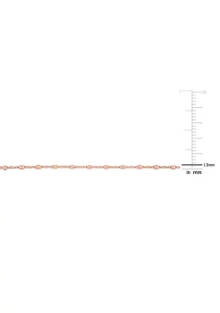 Best reviews of 🧨 Beaded Chain Necklace in 18k Rose Gold Plated Sterling Silver, 18" by Belk & Co. 😉 -DealsBelk & Co. Store Belk 29111