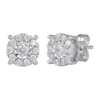 Deals 🎉 1/2 ct. t.w. Diamond Halo Stud Earrings in 14K White Gold by Belk & Co. 😀