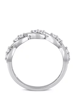 Outlet 🛒 1/4 ct. t.w. White Sapphire Stackable Infinity Anniversary Ring in 14K White Gold by Belk & Co. 👏 -DealsBelk & Co. Store Belk 29163