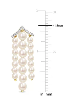 Coupon 🛒 Freshwater Cultured Pearl and 1/4 CT TGW White Topaz Chandelier Earrings in Yellow Gold Plated Sterling Silver by Belk & Co. ✔️ 7 Coupon 🛒 Freshwater Cultured Pearl and 1/4 CT TGW White Topaz Chandelier Earrings in Yellow Gold Plated Sterling Silver by Belk & Co. ✔️ -DealsBelk & Co. Store Belk 29172